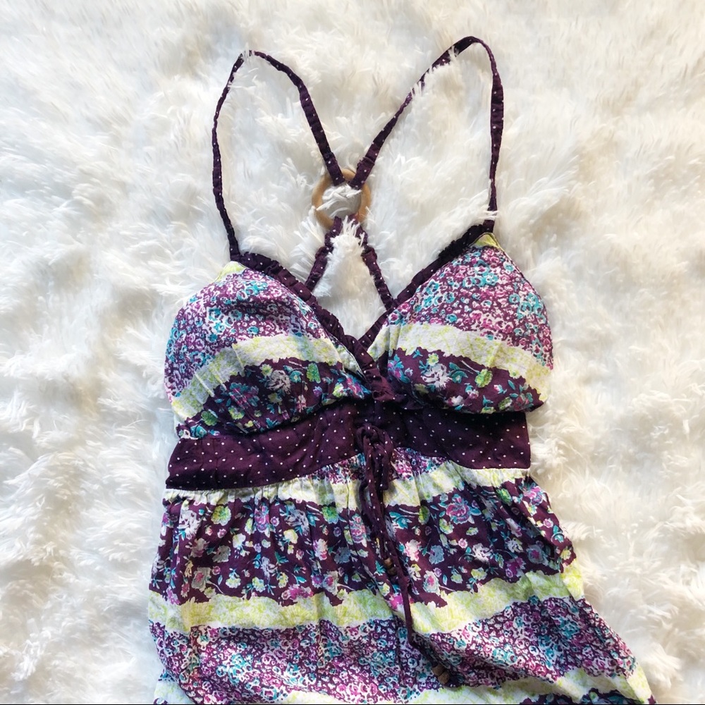 Cute Halter Maxi Purple Dress